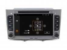 Двоен дин навигация за PEUGEOT 308,408 с Android 14 PE7370SH GPS, WiFi, DVD, 7 инча