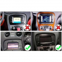 Двоен дин навигация за MERCEDES SL R230 2001-2011 (M0F23H) ANDROID 16, 9 инча