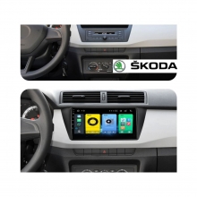 Мултимедийна навигация за SKODA FABIA (SK0F57H) ANDORID 16, 9 инча, Wi-Fi