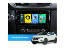 4-ядрена мултимедия за NISSAN QASHQAI 2, ROGUE N0F97H 10.1 инча с Android 16, Wi-fi, GPS