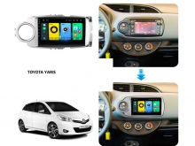 4-ядрена мултимедия за TOYOTA YARIS  (12-19) T0F13326H 9 инча с Android 16, Wi-fi, GPS