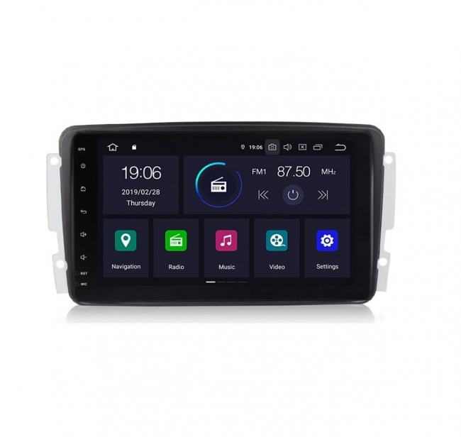 Навигация за Mercedes W203, W209, W463, VITO, VIANO, VANEO с Android 16, M8070H GPS, WiFi, 8 инча