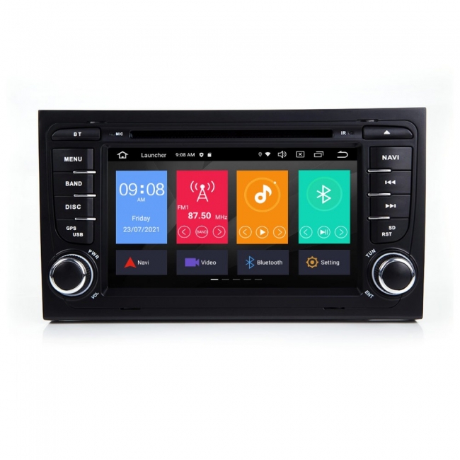Навигация двоен дин за AUDI A4(02-08) с Android 16 A4471H GPS, WiFi,DVD 7инча